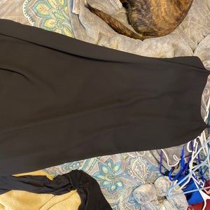 black dress with slit